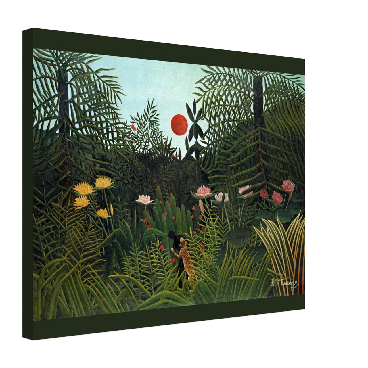 Virgin Forest with Sunset (1910) | Henri Rousseau Rediscovered