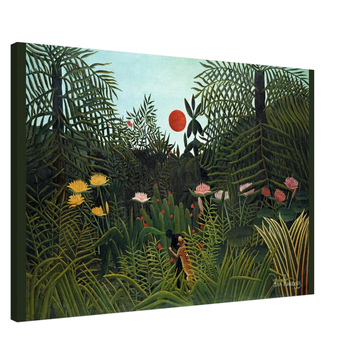 Virgin Forest with Sunset (1910) | Henri Rousseau Rediscovered