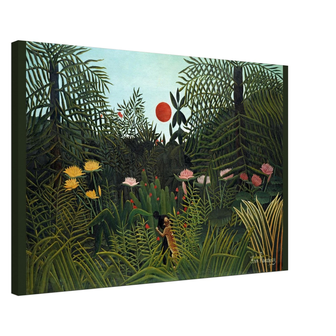 Virgin Forest with Sunset (1910) | Henri Rousseau Rediscovered