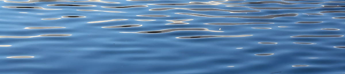 Water element banner: calm surface with soft reflections