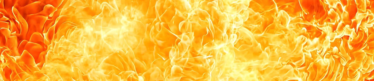 Fire element: flames representing the fire of perception